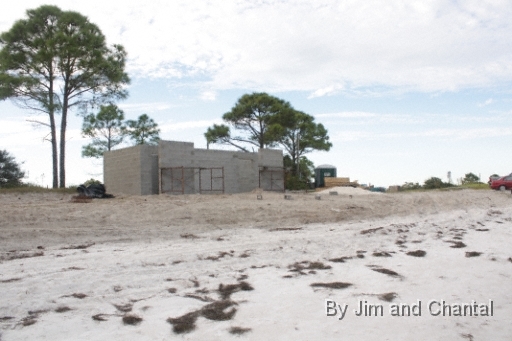  View of the main beach at Mashes Sand late 2009. Notice the bathhouse is being reconstructed.