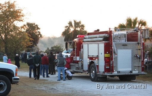  Operation Migration whooping crane flyover at St. Marks Florida 2012.