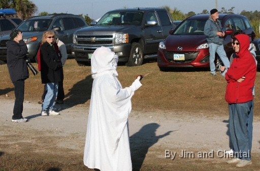  Operation Migration whooping crane flyover at St. Marks Florida 2012.