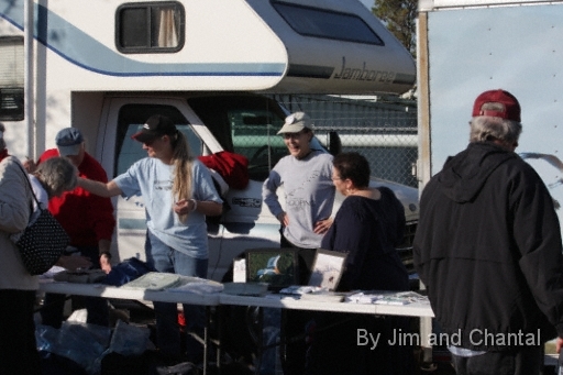  Operation Migration whooping crane flyover at St. Marks Florida 2012.
