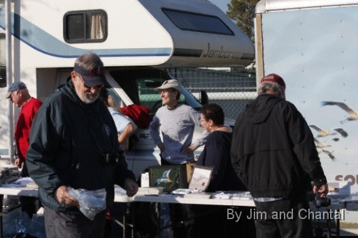  Operation Migration whooping crane flyover at St. Marks Florida 2012.