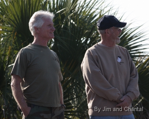  Operation Migration whooping crane flyover at St. Marks Florida 2012.