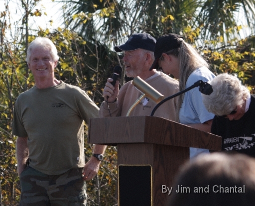  Operation Migration whooping crane flyover at St. Marks Florida 2012.