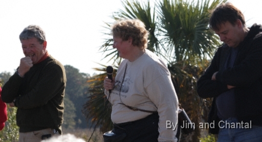  Operation Migration whooping crane flyover at St. Marks Florida 2012.