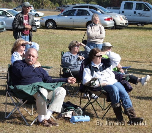  Operation Migration whooping crane flyover at St. Marks Florida 2012.