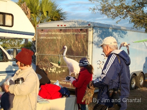  Shoppers help support Operation Migration while awaiting St. Mark's flyover.