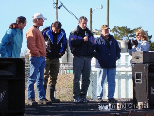  Trike pilot Chris Gullikson speaks to spectators  Operation Migration at St. Marks Florida, January 2010