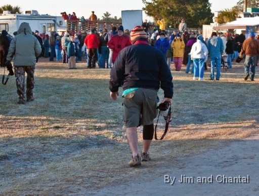  Florida photographers hate to give up their shorts  Operation Migration at St. Marks Florida, January 2010