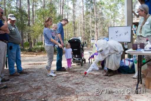  Operation Migration costumed volunteer at  2012 Wildlife Heritage & Outdoors Festival   St. Marks National Wildlife Refuge