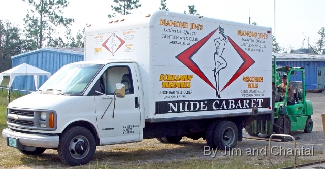  Private truck from WI delivers supplies to POD 58   distribution site in Hancock Co., Mississippi.