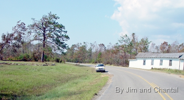  Church west of Waveland, MS; relocated by Hurr. Katrina.